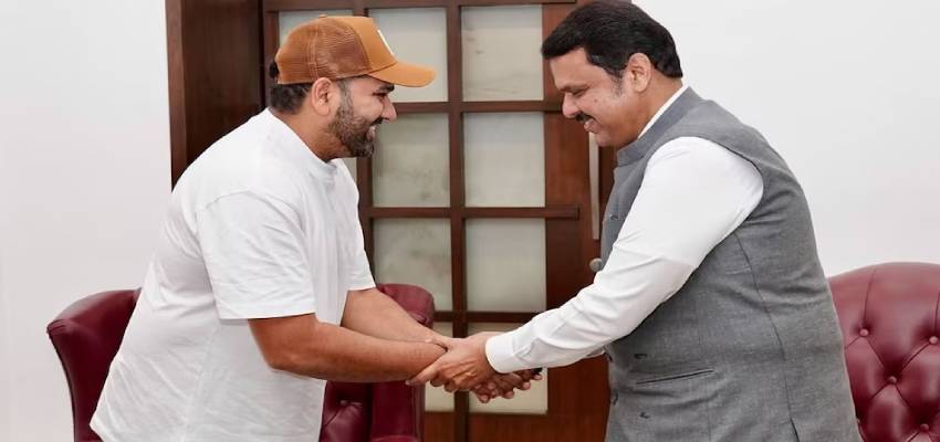 राजनीति के मैदान में दिखेंगे रोहित शर्मा! CM फडणवीस से मुलाकात के बाद लगाए जा रहे कयास
