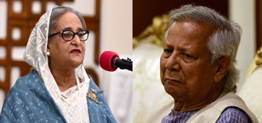 शेख हसीना का यूनुस पर हमला, कहा - अमेरिका को देश सौंपने की साजिश और आतंकियों के सहारे सत्ता हथियाई