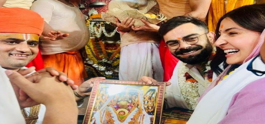 विराट कोहली पत्नी अनुष्का के साथ अयोध्या पहुंचे, रामलला के दर्शन कर हनुमान गढ़ी में टेका माथा