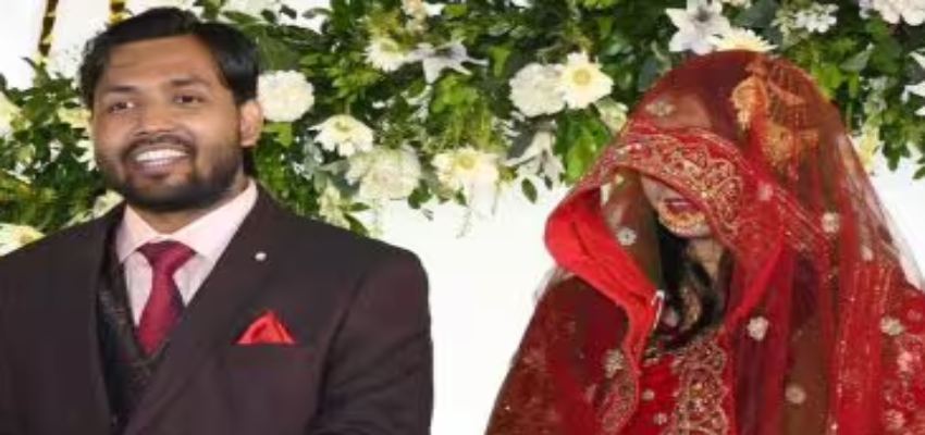 घूंघट में दिखीं खान सर की पत्नी...लेकिन नहीं हुआ दीदार, रिसेप्शन पार्टी में बधाई देने पहुंचे कई दिग्गज