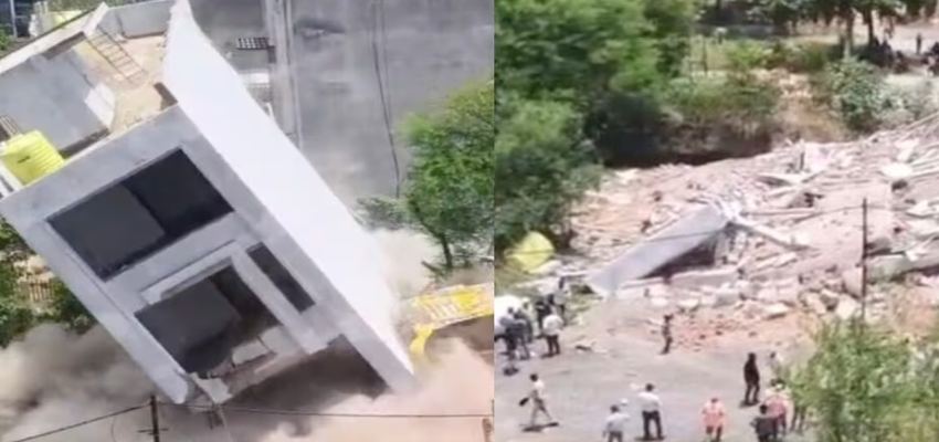 रिश्वत का खेल या कानूनी कार्रवाई? क्या है इंदौर में बम से उड़ाई तीन मंजिला इमारत का सच