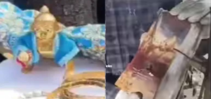 गीता के बाद लड्डू गोपाल की मूर्ति बनी आस्था का प्रतीक, अहमदाबाद प्लेन हादसे के मलबे से मिले सुरक्षित