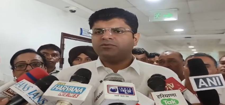 HARYANA NEWS: दुष्यंत चौटाला ने लॉ एंड ऑर्डर पर सवाल उठाए, SYL मुद्दे पर सरकार को दिए सुझाव