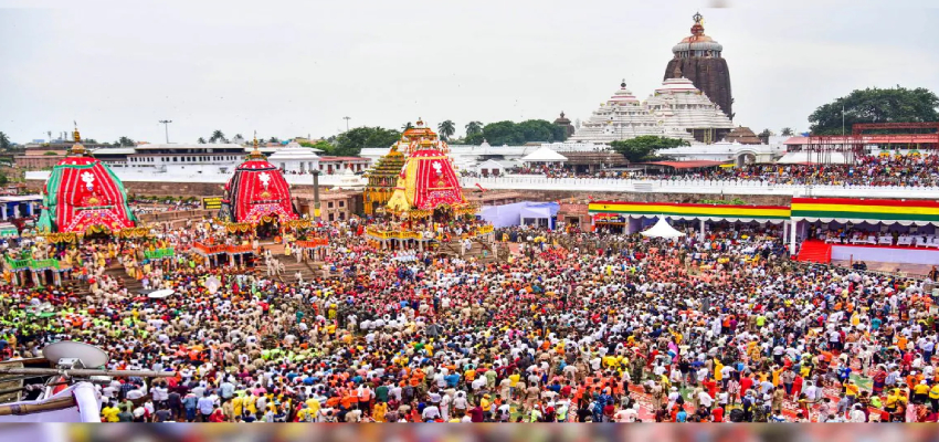 पुरी जगन्नाथ यात्रा में भगवान बलभद्र का रथ अटकने से धक्का-मुक्की, 600 से ज्यादा श्रद्धालु घायल