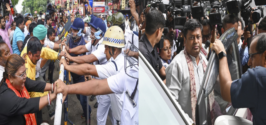 कोलकाता गैंगरेप पर बंगाल में हंगामा, पुलिस हिरासत से रिहा हुए सुकांत मजूमदार; BJP का थानों पर हल्ला बोल