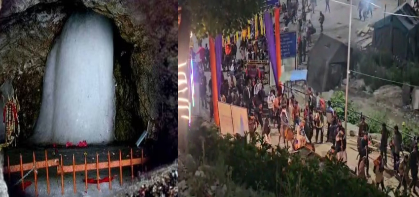 शिव भक्ति में डूबी अमरनाथ यात्रा, पहले जत्थे ने बाबा बर्फानी के दर्शन कर लगाए 'हर हर महादेव' के जयकारे