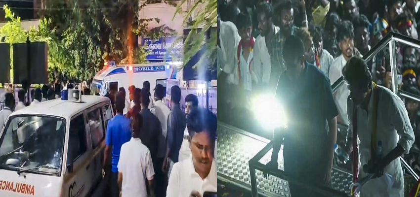 अभिनेता विजय की रैली में मची भगदड़, झोपड़ी की छप्पर तोड़ लोगों ने बचाई जान