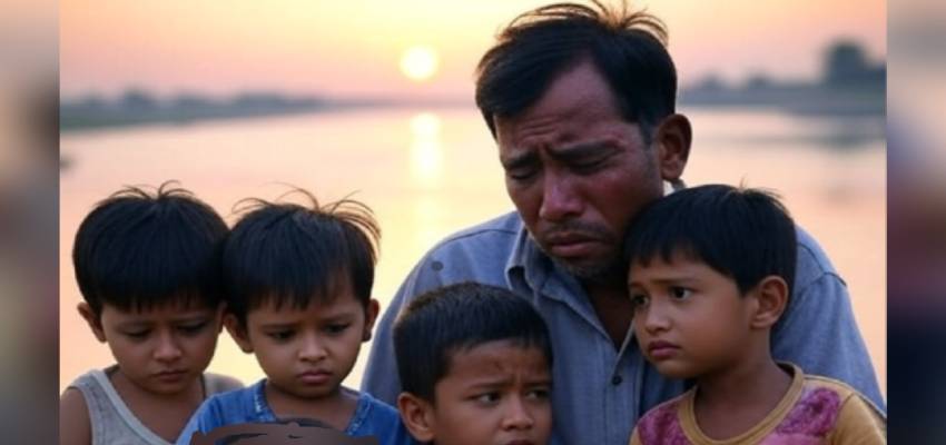 पत्नी के प्रेमी संग फरार होने से टूटा पति का दिल, 4 मासूमों संग पिता ने जिंदगी को कहा अलविदा