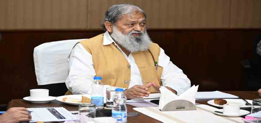 HARYANA NEWS: बिजली चोरी में किसी भी प्रकार की ढिलाई बर्दाश्त नहीं की जाएगी- ऊर्जा मंत्री अनिल विज