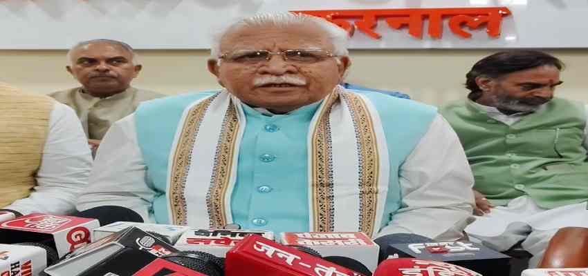 HARYANA NEWS: ‘वह अपने गिरेबान में झांके…’ करनाल में विपक्ष पर बरसे मनोहर लाल