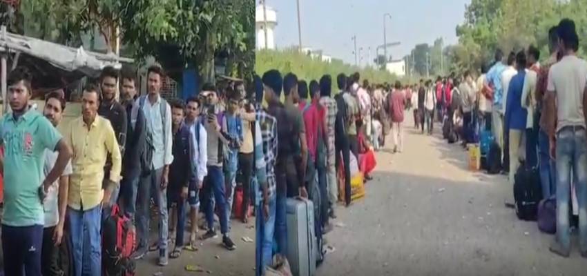 ट्रेनों में जगह नहीं, स्टेशन की कतारें सड़कों तक फैली; टिकट होने के बावजूद 12-18 घंटे के इंतजार से यात्रियों की बढ़ी मुश्किलें