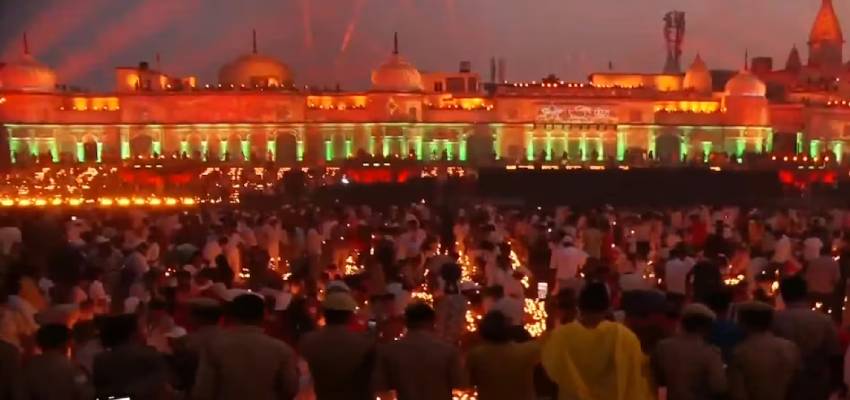 26 लाख दीपों से सजी राम नगरी अयोध्या,  CM योगी ने की मां सरयू की आरती, बोले - अंधकार पर विजय का प्रतीक