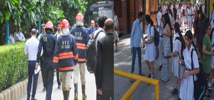 दिल्ली में बम धमकियों से हड़कंप! 3 कोर्ट और दो CRPF स्कूल बने निशाना,जांच जारी