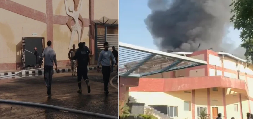 दिल्ली के गुरु गोबिंद सिंह इंद्रप्रस्थ यूनिवर्सिटी में लगी आग, फायर डिपार्टमेंट मौके पर मौजूद