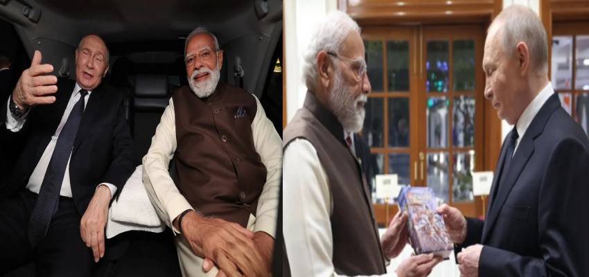 गर्मजोशी भरा स्वागत, प्राइवेट डिनर और भेंट की गीता...कुछ ऐसी रही PM मोदी–पुतिन की मुलाकात