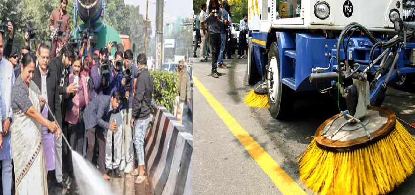 दिल्ली में हर दिन प्रदूषण कम करने की कोशिश, पहली बार हुई रिंग रोड की मैसिव क्लीनिंग