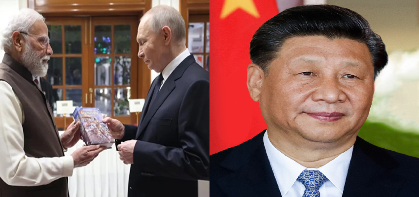 
							Putin India Visit: चीन ने जारी किया अपना बयान, तीनों देशों के बीच रिश्ते को लेकर कही ये बात