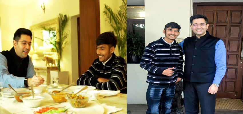 ब्लिंकिट डिलीवरी पार्टनर के साथ राघव चड्ढा ने किया लंच, कमाई और काम को लेकर की चर्चा