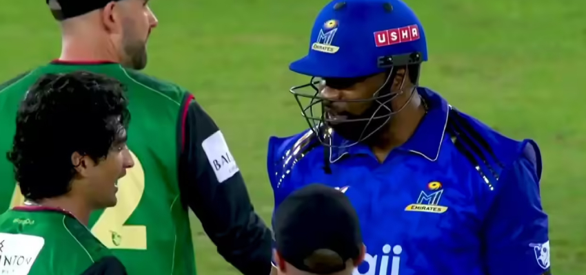 
									इंटरनेशनल लीग टी20 में तगड़ा बवाल, पाकिस्तानी गेंदबाज से भिड़ गए कायरन पोलार्ड