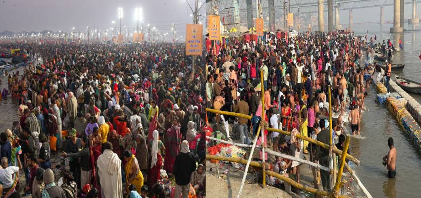 Makar Sankranti 2026: कड़ाके की ठंड में भी दिखी प्रयागराज-हरिद्वार में आस्था की लहर, गंगा-यमुना घाटों पर उमड़े लाखों श्रद्धालु