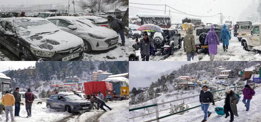बर्फ का जादू या मुसीबत...Snowfall से 1200+ सड़कें बंद, जाम में फंसे हजारों पर्यटक; कोल्ड वेव की चपेट में हिमाचल
