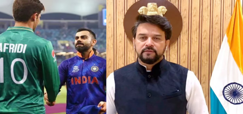 
							पाकिस्तान को लेकर अनुराग ठाकुर ने की ऐसी मांग, सोच में पड़ा ICC;PCB में भूचाल!