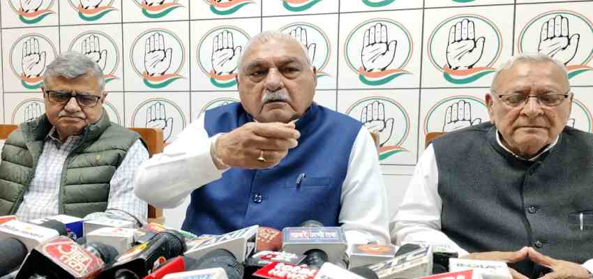 HARYANA NEWS: रोहतक में हुड्डा का सैनी सरकार पर तंज, प्रदेश में बढ़ते अपराध के लिए बीजेपी को ठहराया जिम्मेदार