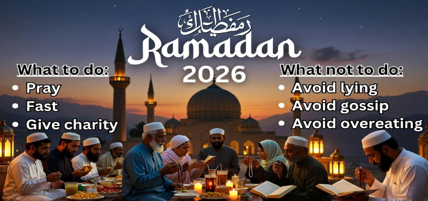 Ramadan 2026:  रमजान का पाक महीना आज से शुरू, जानें इस दौरान क्या करें, क्या न करें
