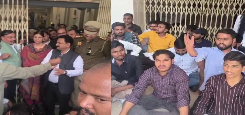 Lucknow University:नमाज के बाद हनुमान चालीसा का पाठ, लखनऊ यूनिवर्सिटी बनी अखाड़ा; दो पक्षों में तनाव