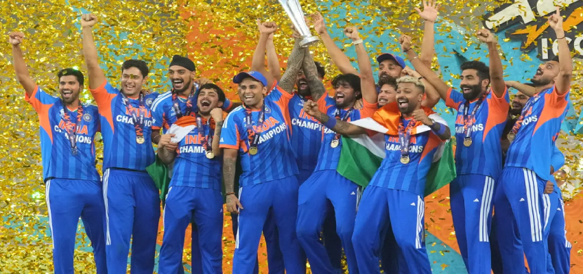 
							IND vs NZ: सूर्यकुमार यादव की कप्तानी का जलवा, भारत बना T20 विश्व कप चैंपियन, न्यूजीलैंड को रौंदकर बनाए 3 बड़े रिकॉर्ड