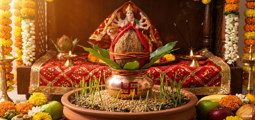 
							Chaitra Navratri 2026: अमावस्या के साए में शुरू होगा चैत्र नवरात्र का पर्व, जानें घटस्थापना का शुभ मुहूर्त और पूजा-विधि