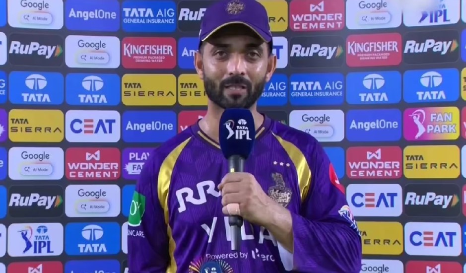 KKR की लगातार हार से बढ़ा दबाव, कप्तान अजिंक्य रहाणे भावुक आए नजर